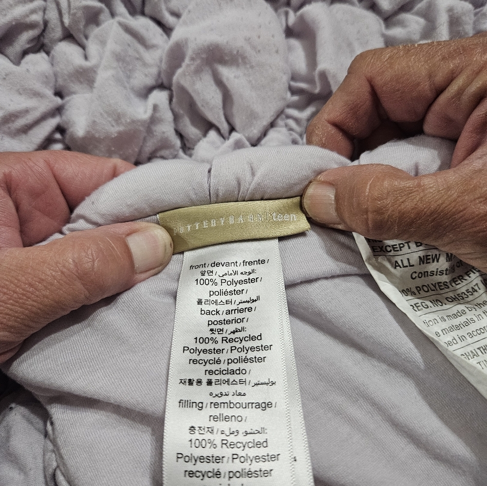 Pottery Barn Lavender Textured Bedding Set - Picture 5 of 5